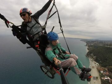 the flying wheelchair tandem