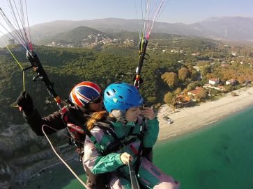 beach tandem paragliding